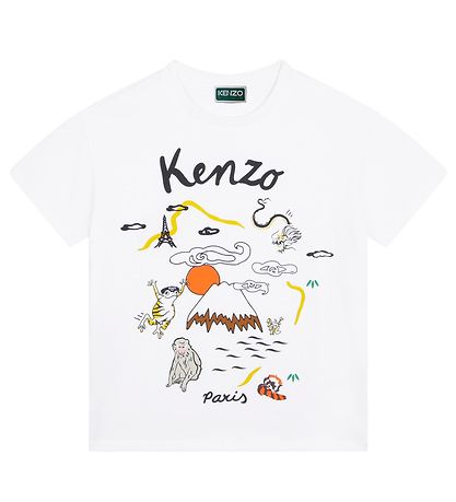 Kenzo T-shirt - Hvid m. Print