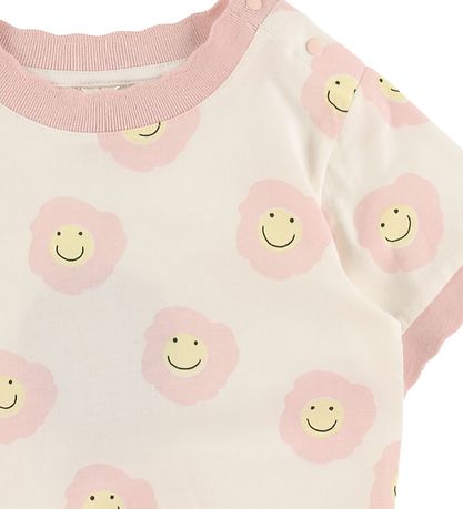 Stella McCartney Kids T-shirt - Hvid/Rosa m. Blomster