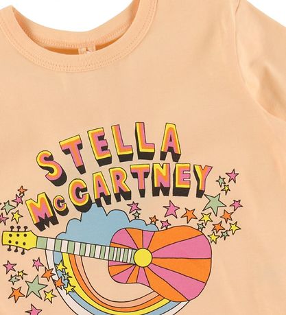 Stella McCartney Kids T-shirt - Orange m. Guitar