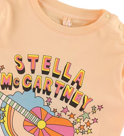 Stella McCartney Kids T-shirt - Orange m. Giuitar