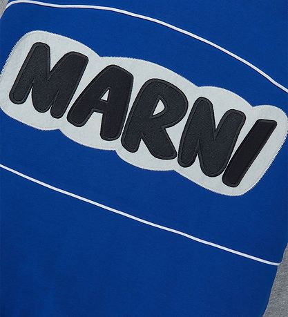 Marni Cardigan - Bl/Grmeleret m. Print