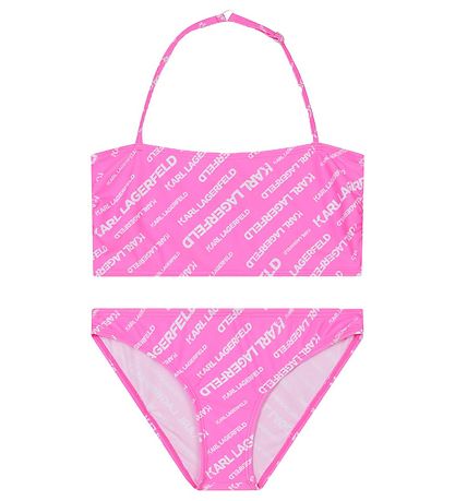 Karl Lagerfeld Bikini - Pink m. Hvid