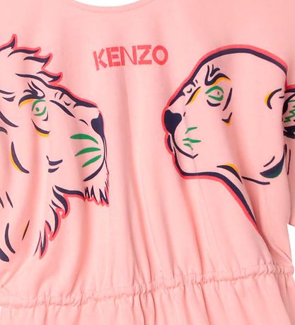 Kenzo Kjole - Rosa m. Print