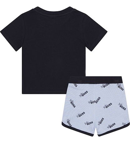 BOSS Gaveæske - T-shirt/Shorts - Navy/Blåstribet