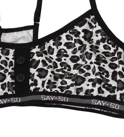 Say-So Top - Grmeleret m. Leopard