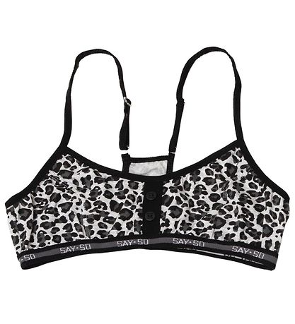 Say-So Top - Grmeleret m. Leopard