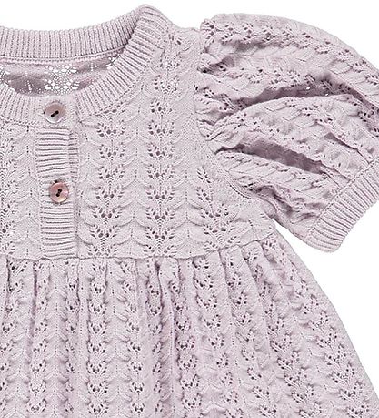 Müsli Kjole - Strik - Needle Out - Soft Lilac