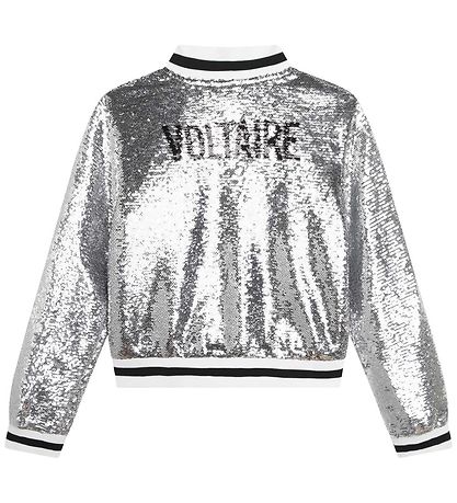 Zadig & Voltaire Jakke - Sølv m. Pailletter