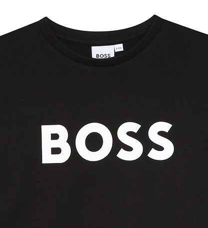 BOSS T-shirt - Sort m. Hvid