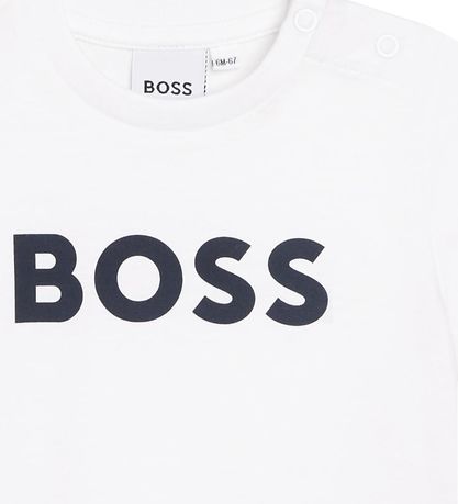 BOSS T-shirt - Hvid m. Navy