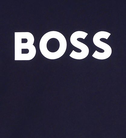 BOSS T-shirt - Navy m. Hvid