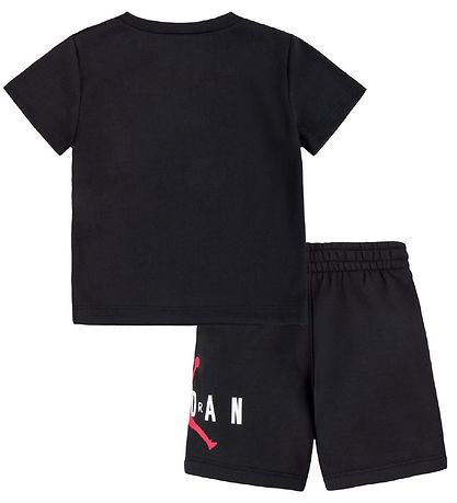 Jordan T-shirt/Sweatshorts - Sort m. Logo