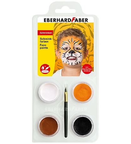 Eberhard Faber Ansigtsmaling - 4 Farver - Tiger