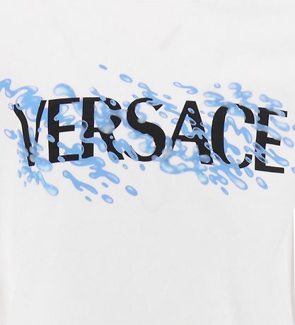 Versace T-shirt - Hvid m. Bl/Sort