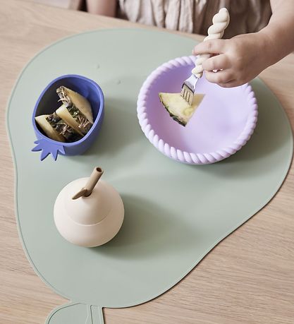 OYOY Bestik - Silikone - 3 dele - Mellow Cutlery - Lavender/Vani