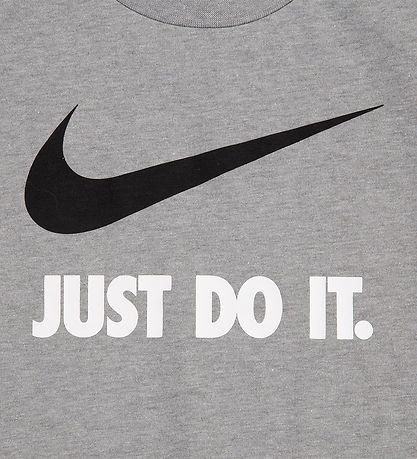 Nike T-shirt - Dark Grey Heather/Hvid