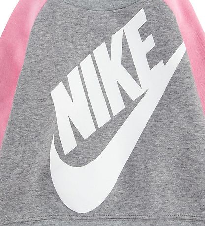Nike Sweatst - Sweatshirt/Sweatpants - Dark Grey Heather/Pink