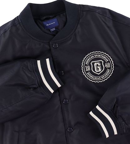 GANT Bomberjakke - New Haven Varsity - Evening Blue