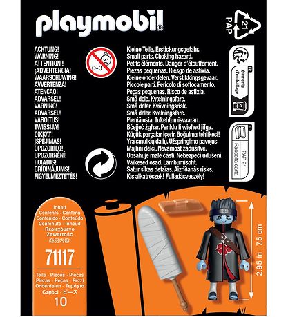 Playmobil Naruto - Kisame - 71117 - 10 Dele