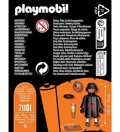 Playmobil Naruto - Tobi - 71101 - 9 Dele