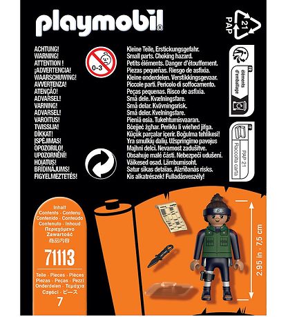 Playmobil Naruto - Iruka - 71113 - 7 Dele