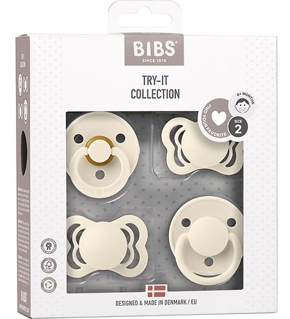 Bibs Sutter - Try-It Collection - 4-pak - Str. 2 - Ivory