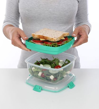 Sistema Madkasse - Salad & Sandwich - 1,63 L - Turkis