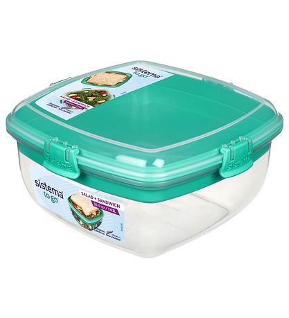 Sistema Madkasse - Salad & Sandwich - 1,63 L - Turkis