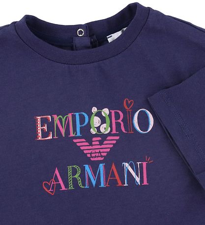 Emporio Armani T-shirt - Blu Mora m. Print