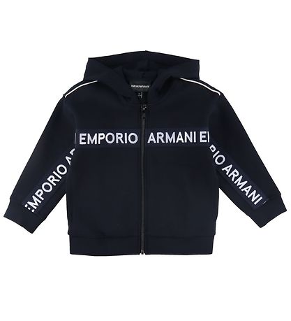 Emporio Armani Cardigan/Bukser - Navy m. Logostribe