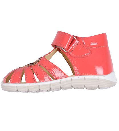 Angulus Begyndersandal - Koral m. Glitter