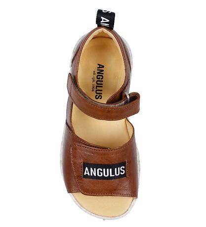 Angulus Sandal - Cognac m. Logobnd