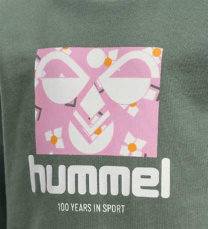 Hummel Sweatshirt - hmlLime - Laurel Wreath