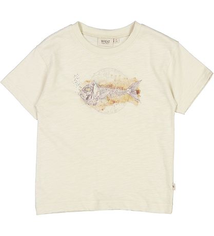Wheat T-shirt - Fishskeleton - Chalk