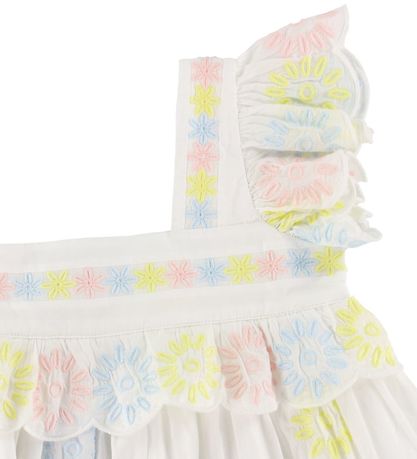 Stella McCartney Kids Kjole - Hvid/Pastel m. Blomster