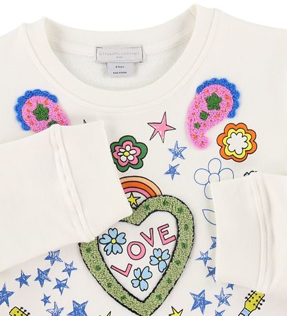 Stella McCartney Kids Sweatshirt - Love - Hvid m. Print