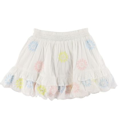 Stella McCartney Kids Nederdel - Hvid/Pastel m. Blomster