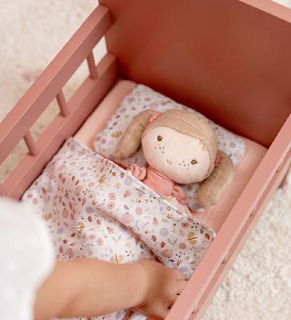 Little Dutch Dukkeseng m. Sengetj - Wooden Doll Bed