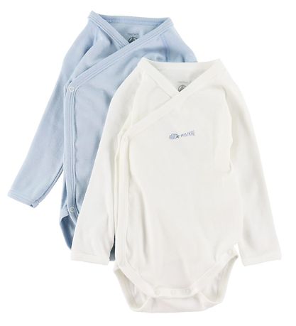 Petit Bateau Body l/æ - 5-pak - Blå/Hvid