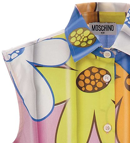 Moschino Skjorte - Pink/Bl/Gul