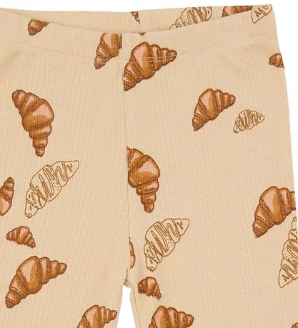 VACVAC Leggings - Carli - Big Croissant - Beige