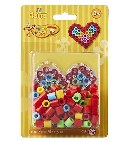 Hama Maxi Perlest - 100 stk. - Hjerte