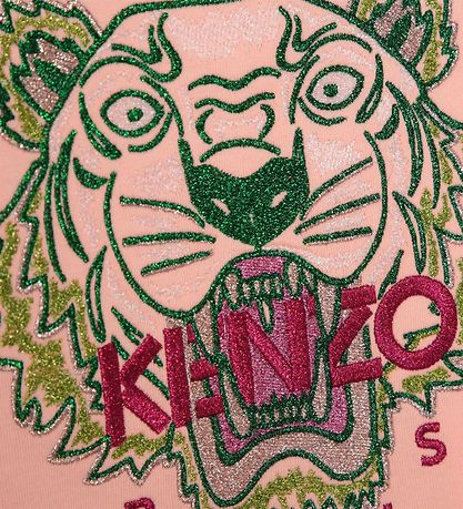 Kenzo T-shirt - Rosa m. Tiger