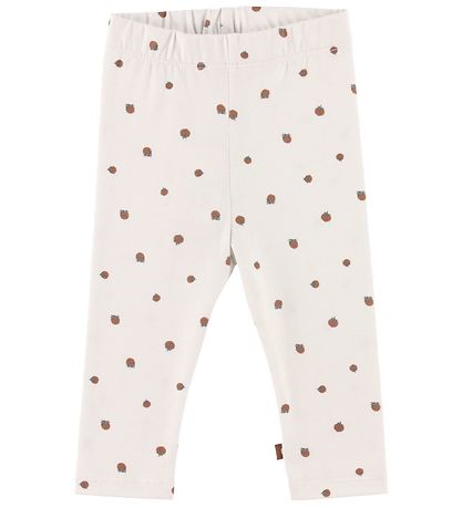 Smallstuff Leggings - Jordbr - White/Rosehip