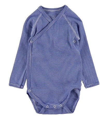 Petit Bateau Body l/æ - 3-pak - Blå/Hvid