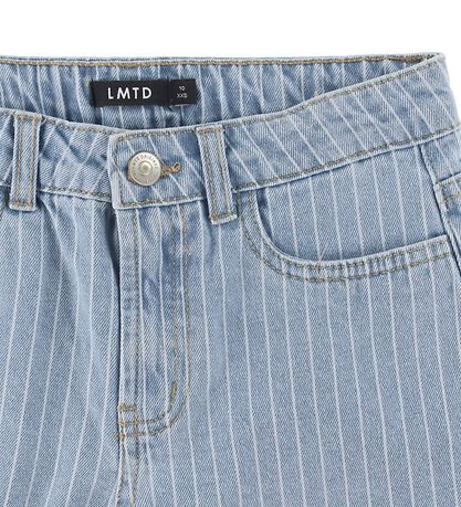 LMTD Shorts - Noos - NlfPinizza - Light Blue Denim/Pinstripes