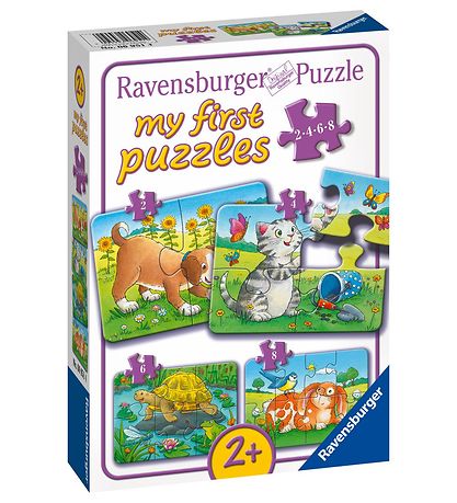 Ravensburger Puslespil - My First - 4 Forskellige - Cute Pets