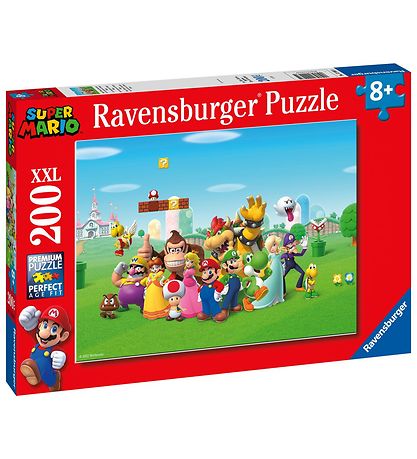 Ravensburger Puslespil - 200 Brikker - Super Mario Adventure