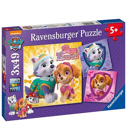 Ravensburger Puslespil - 3x49 Brikker - Paw Patrol Glamourous Gi