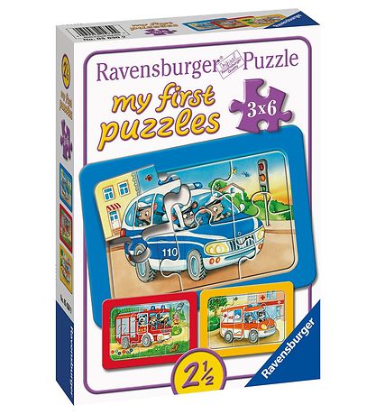 Ravensburger Puslespil - My First - 3 Forskellige - Animals In A